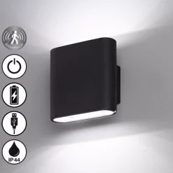 Akku- Und Solarleuchten | Außenwandleuchten | FHLighting Wand-Aussenleuchte